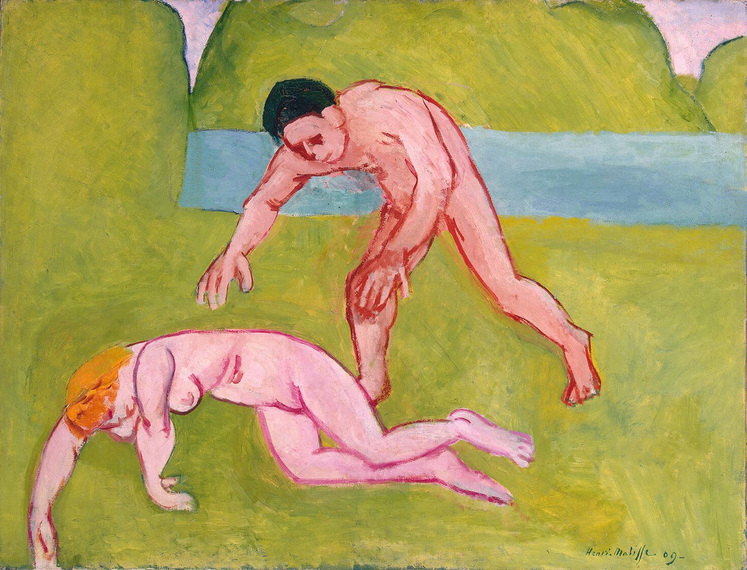 Nymph And Satyr by Henri Matisse, 1909